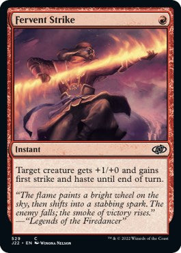 Fervent Strike [Jumpstart 2022] | Jomio and Rueliete's Cards and Comics