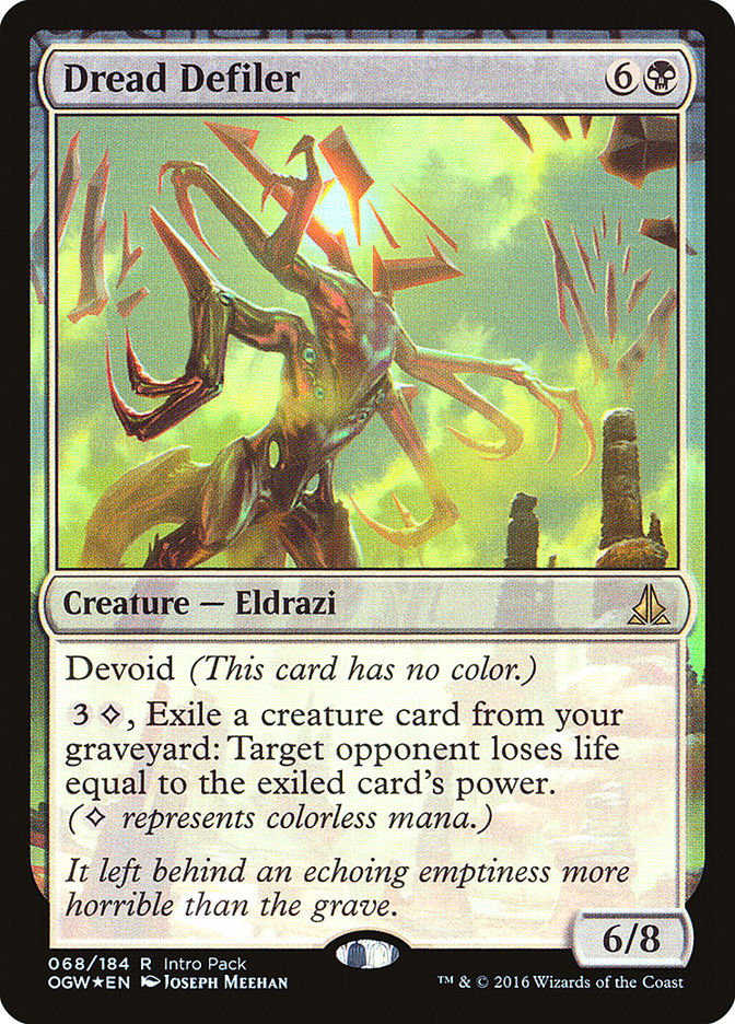 Dread Defiler (Intro Pack) [Oath of the Gatewatch Promos] | Jomio and Rueliete's Cards and Comics