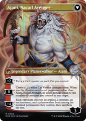 Ajani, Nacatl Pariah // Ajani, Nacatl Avenger (Borderless) (Textured Foil) [Modern Horizons 3] | Jomio and Rueliete's Cards and Comics