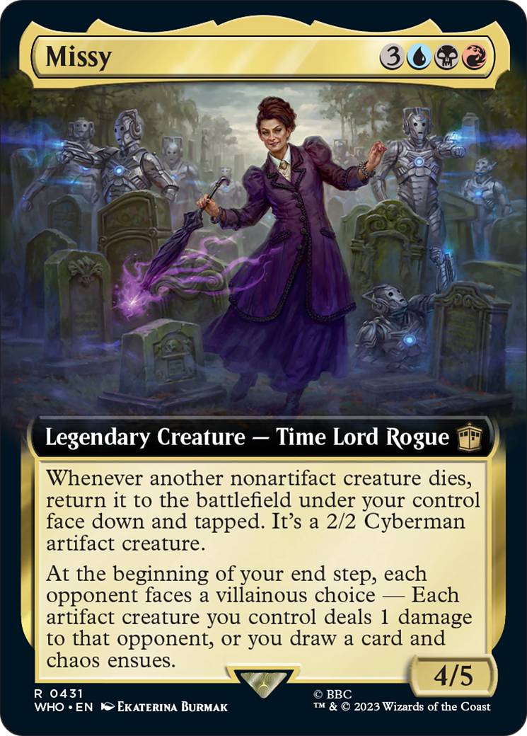 Missy (Extended Art) [Doctor Who] | Jomio and Rueliete's Cards and Comics