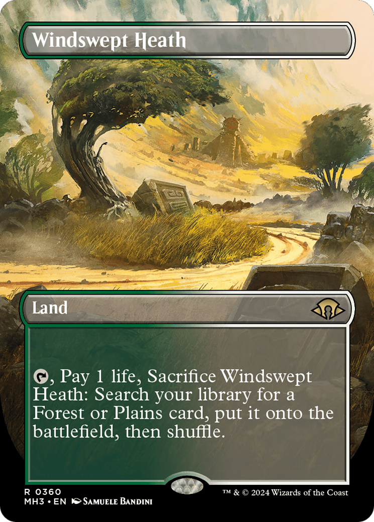 Windswept Heath (Borderless) [Modern Horizons 3] | Jomio and Rueliete's Cards and Comics