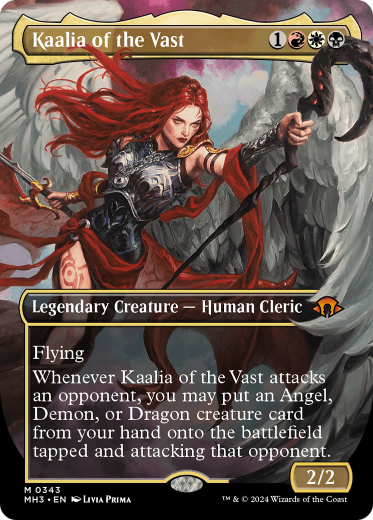 Kaalia of the Vast (Borderless) (0343) [Modern Horizons 3] | Jomio and Rueliete's Cards and Comics