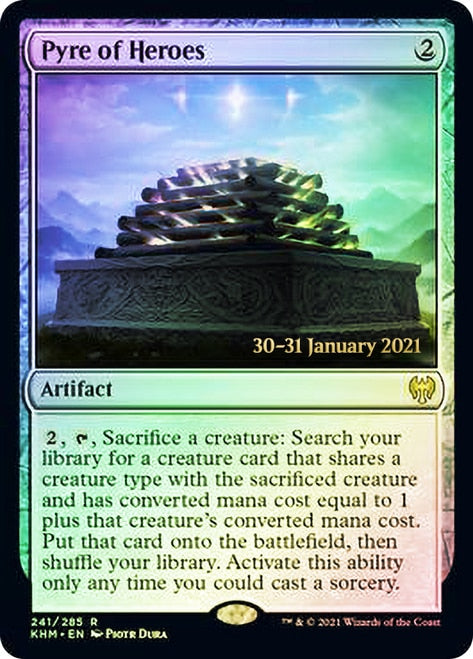 Pyre of Heroes [Kaldheim Prerelease Promos] | Jomio and Rueliete's Cards and Comics