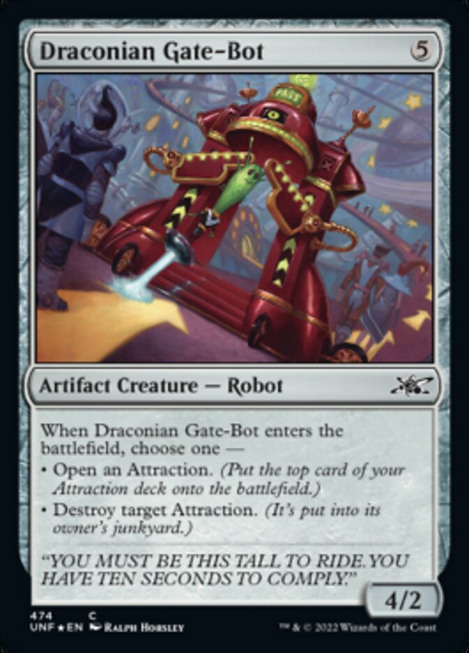 Draconian Gate-Bot (Galaxy Foil) [Unfinity] | Jomio and Rueliete's Cards and Comics