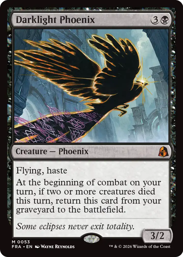 Darklight Phoenix [Reality Fracture] | Jomio and Rueliete's Cards and Comics