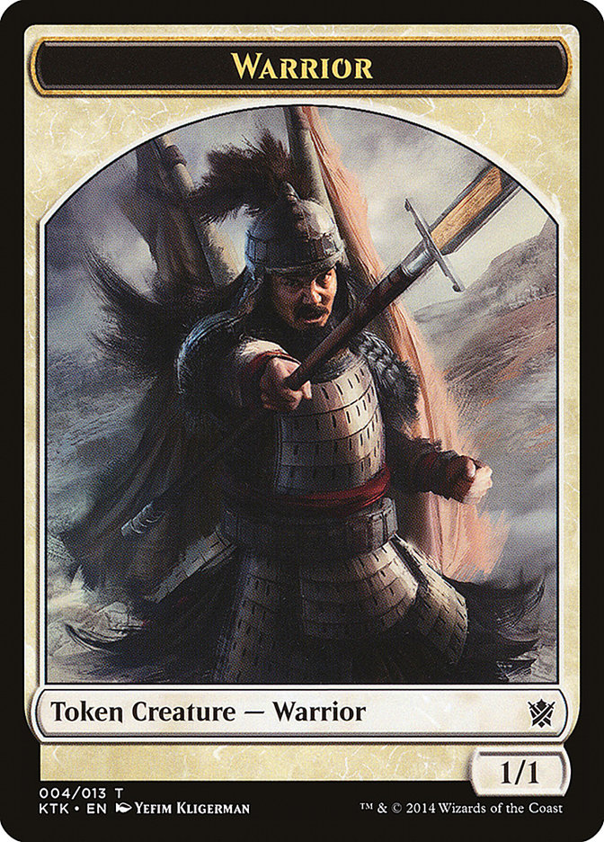 Warrior Token (004/013) [Khans of Tarkir Tokens] | Jomio and Rueliete's Cards and Comics