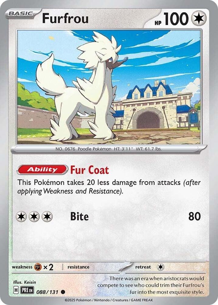 Furfrou (088/131) [Scarlet & Violet: Prismatic Evolutions] | Jomio and Rueliete's Cards and Comics