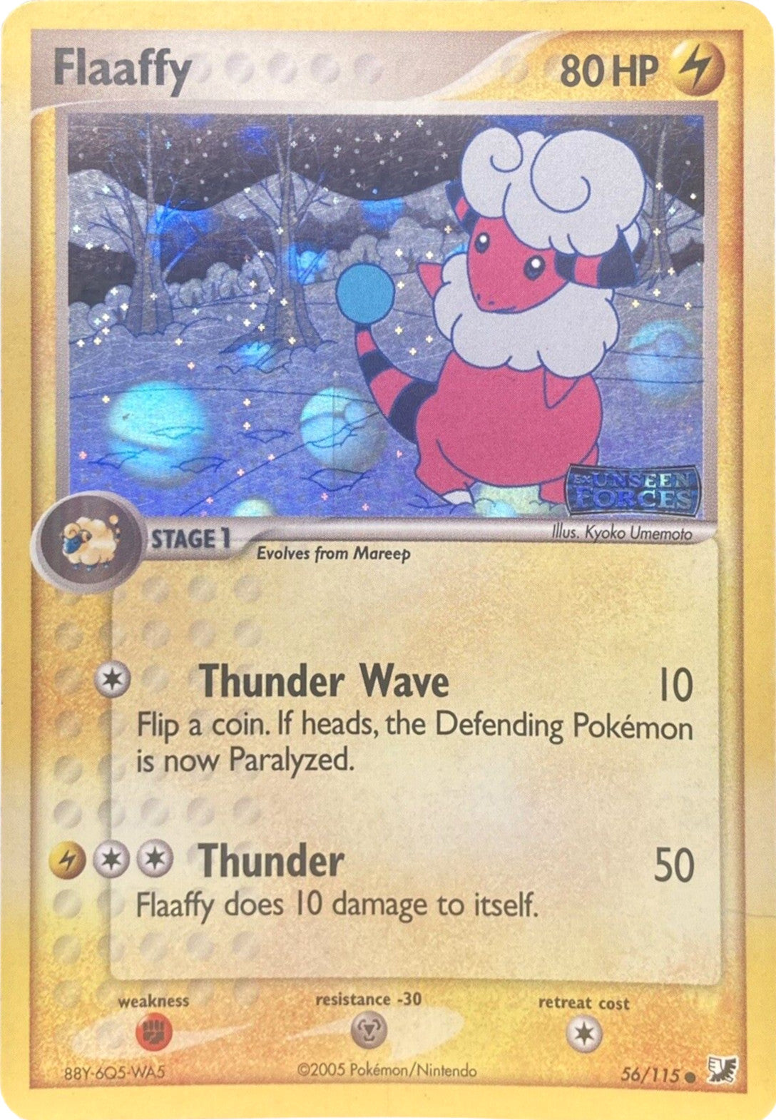 Flaaffy (56/115) (Stamped) [EX: Unseen Forces] | Jomio and Rueliete's Cards and Comics