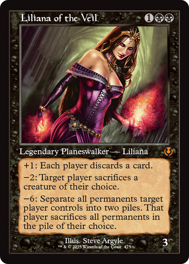 Liliana of the Veil (Retro Frame) [Innistrad Remastered] | Jomio and Rueliete's Cards and Comics