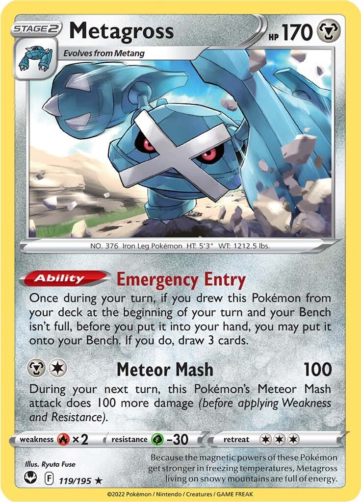 Metagross (119/195) [Sword & Shield: Silver Tempest] | Jomio and Rueliete's Cards and Comics