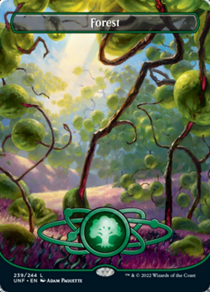 Forest (239) (Planetary Space-ic Land) [Unfinity] | Jomio and Rueliete's Cards and Comics