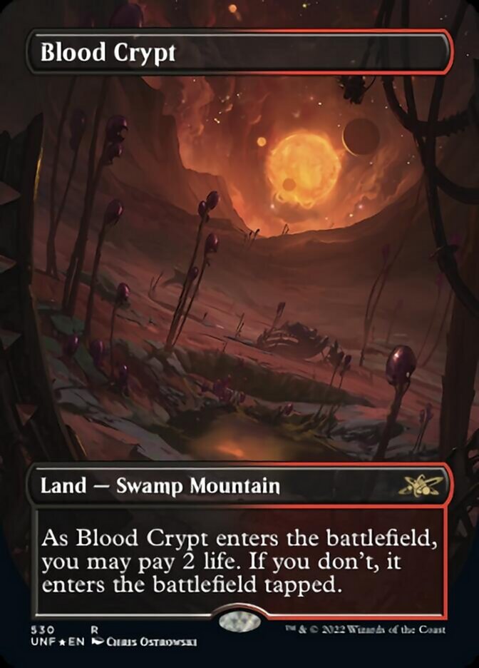 Blood Crypt (Borderless) (Galaxy Foil) [Unfinity] | Jomio and Rueliete's Cards and Comics