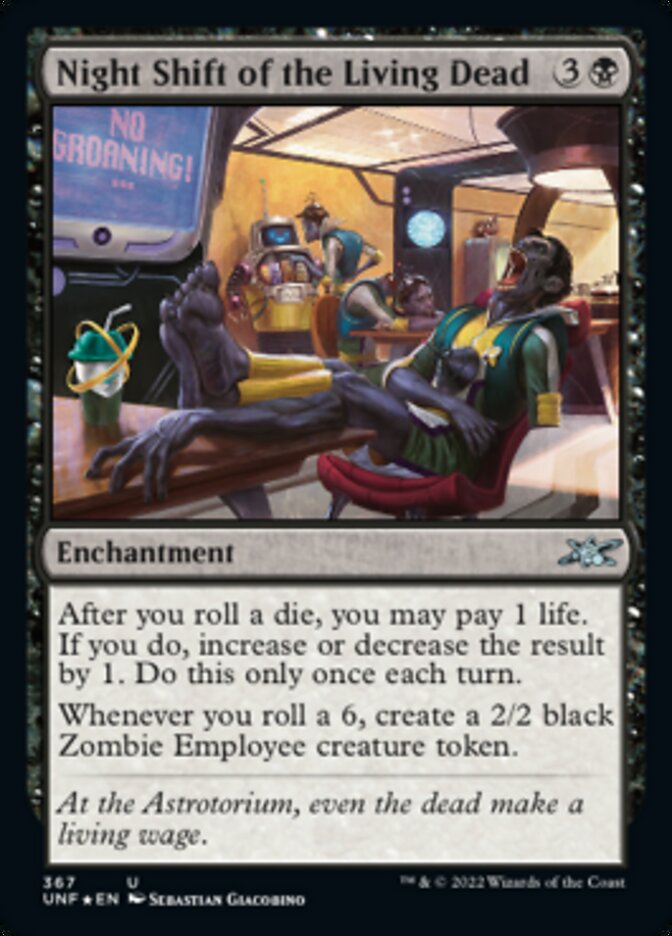 Night Shift of the Living Dead (Galaxy Foil) [Unfinity] | Jomio and Rueliete's Cards and Comics