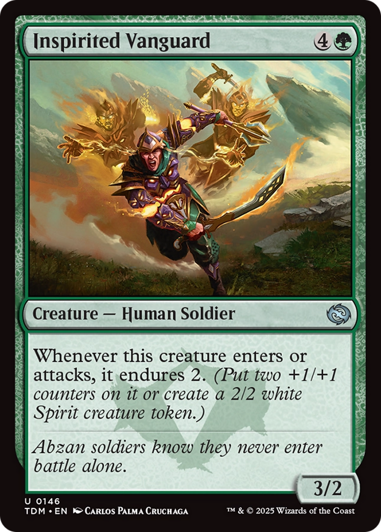 Inspirited Vanguard [Tarkir: Dragonstorm] | Jomio and Rueliete's Cards and Comics