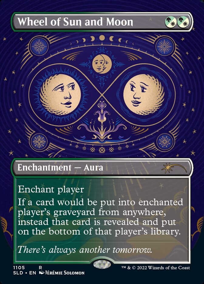 Wheel of Sun and Moon (Borderless) [Secret Lair Drop Series] | Jomio and Rueliete's Cards and Comics