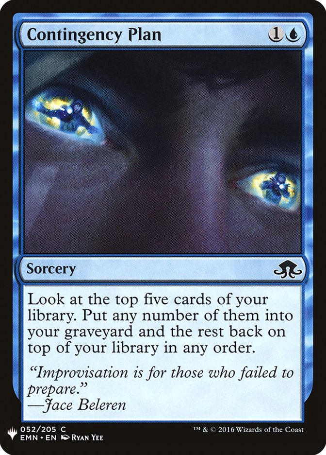 Contingency Plan [Mystery Booster] | Jomio and Rueliete's Cards and Comics