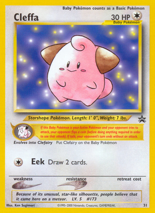 Cleffa (31) [Wizards of the Coast: Black Star Promos] | Jomio and Rueliete's Cards and Comics