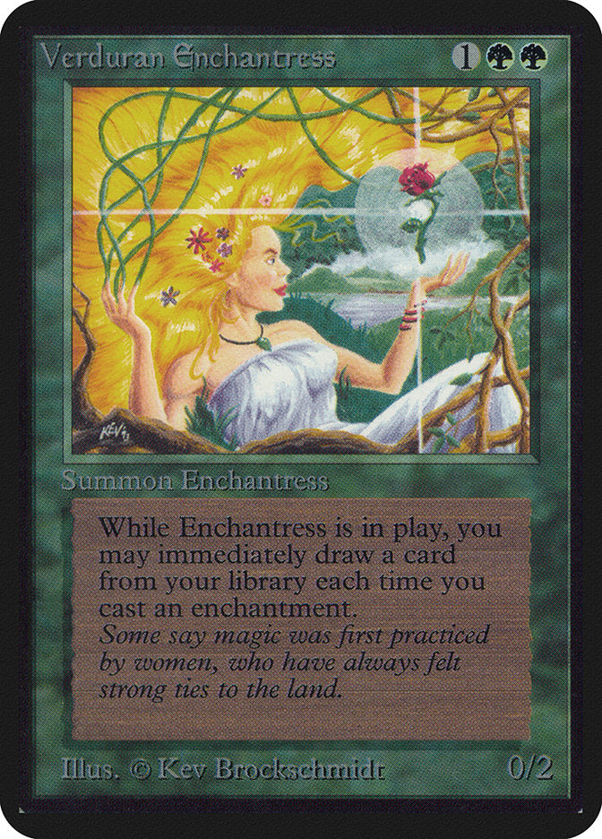 Verduran Enchantress [Alpha Edition] | Jomio and Rueliete's Cards and Comics
