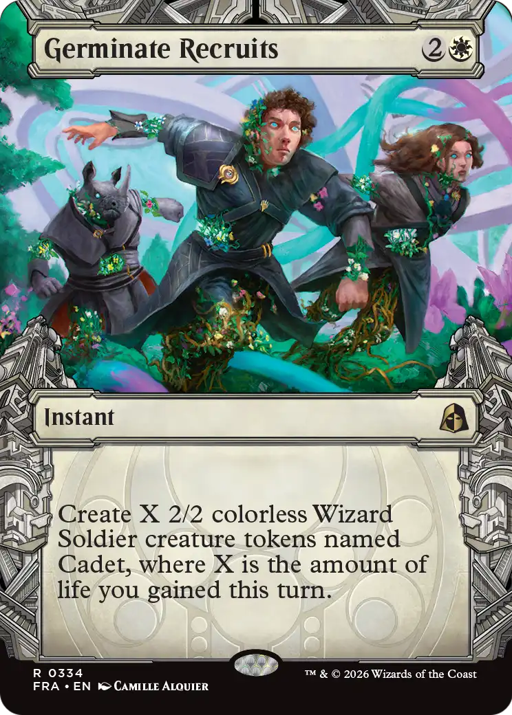 Germinate Recruits (Showcase) [Reality Fracture] | Jomio and Rueliete's Cards and Comics