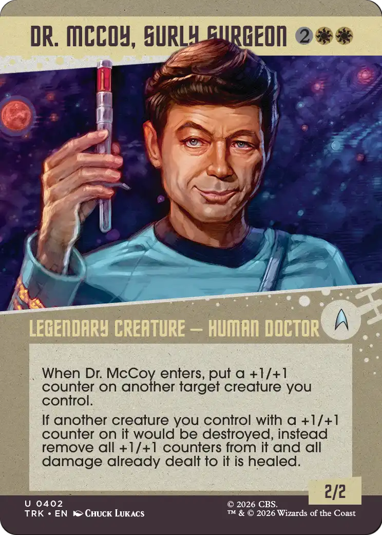 Dr. McCoy, Surly Surgeon (Showcase) [Star Trek] | Jomio and Rueliete's Cards and Comics