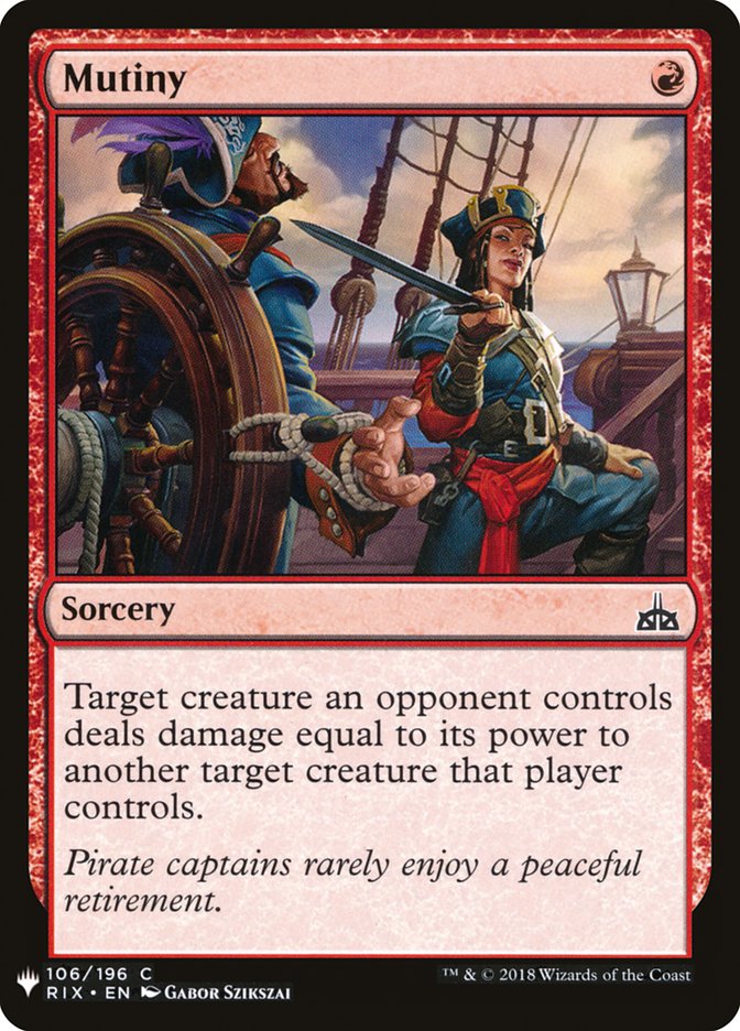 Mutiny [Mystery Booster] | Jomio and Rueliete's Cards and Comics