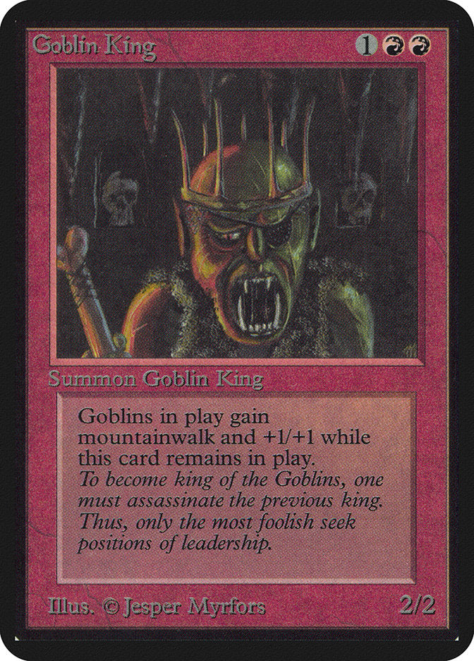 Goblin King [Alpha Edition] | Jomio and Rueliete's Cards and Comics