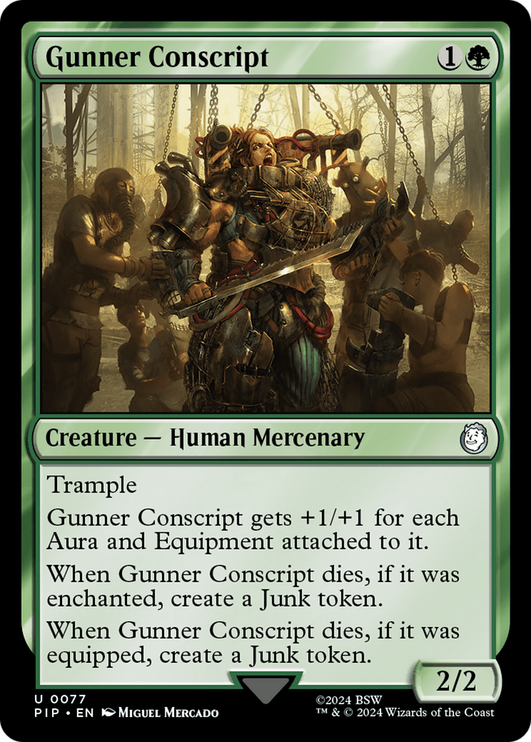 Gunner Conscript [Fallout] | Jomio and Rueliete's Cards and Comics