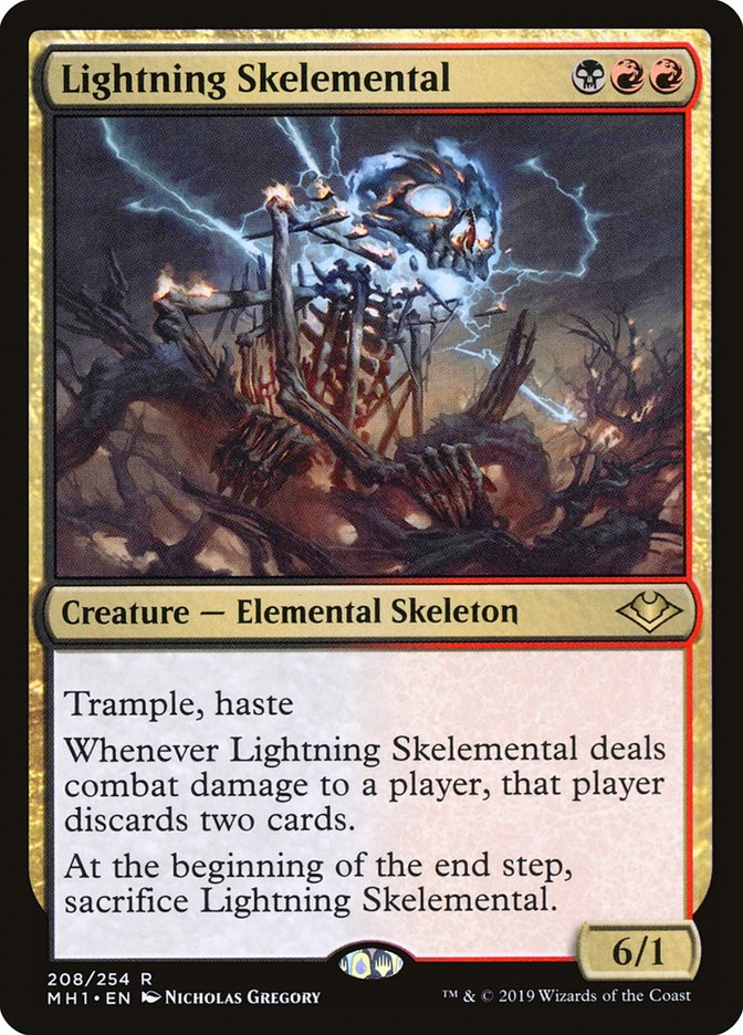 Lightning Skelemental [Modern Horizons] | Jomio and Rueliete's Cards and Comics
