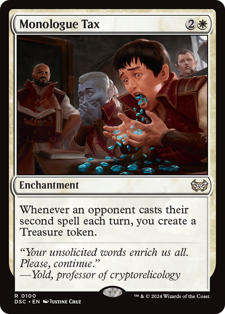 Monologue Tax [Duskmourn: House of Horror Commander] | Jomio and Rueliete's Cards and Comics