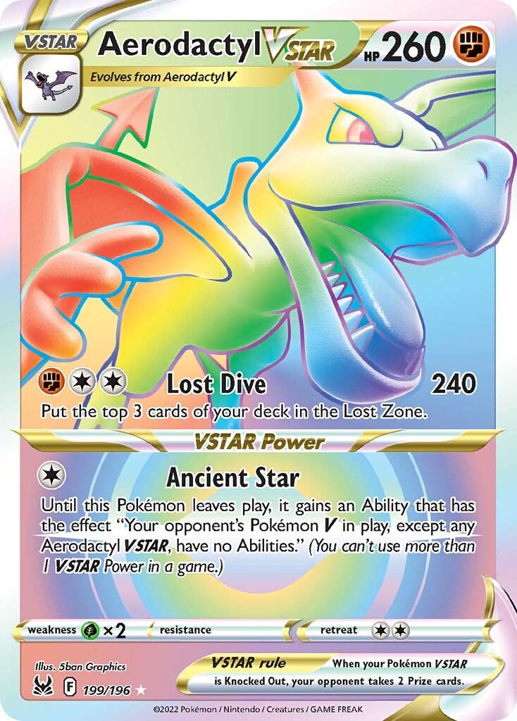 Aerodactyl VSTAR (199/196) [Sword & Shield: Lost Origin] | Jomio and Rueliete's Cards and Comics
