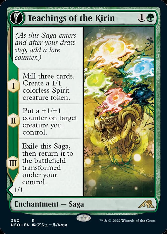 Teachings of the Kirin // Kirin-Touched Orochi (Showcase Soft Glow) [Kamigawa: Neon Dynasty] | Jomio and Rueliete's Cards and Comics