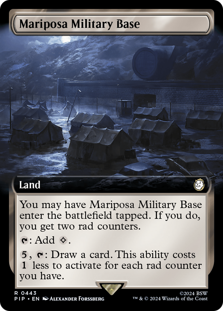 Mariposa Military Base (Extended Art) [Fallout] | Jomio and Rueliete's Cards and Comics