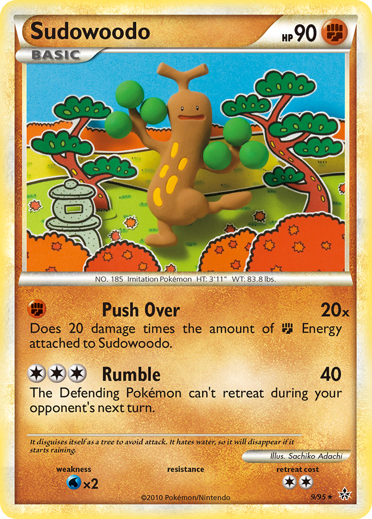 Sudowoodo (9/95) [HeartGold & SoulSilver: Unleashed] | Jomio and Rueliete's Cards and Comics