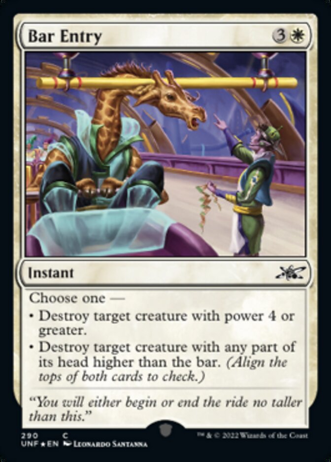 Bar Entry (Galaxy Foil) [Unfinity] | Jomio and Rueliete's Cards and Comics