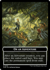 Wicked Role / Cursed Role // Emblem - On An Adventure Double-Sided Token [Wilds of Eldraine Tokens] | Jomio and Rueliete's Cards and Comics