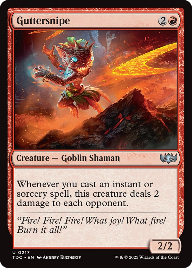 Guttersnipe [Tarkir: Dragonstorm Commander] | Jomio and Rueliete's Cards and Comics