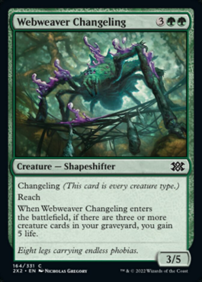 Webweaver Changeling [Double Masters 2022] | Jomio and Rueliete's Cards and Comics