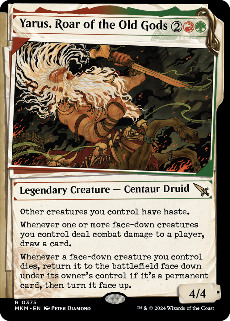 Yarus, Roar of the Old Gods (Showcase) [Murders at Karlov Manor] | Jomio and Rueliete's Cards and Comics