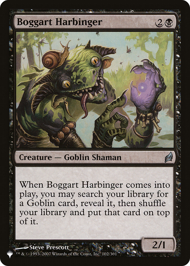 Boggart Harbinger [The List] | Jomio and Rueliete's Cards and Comics