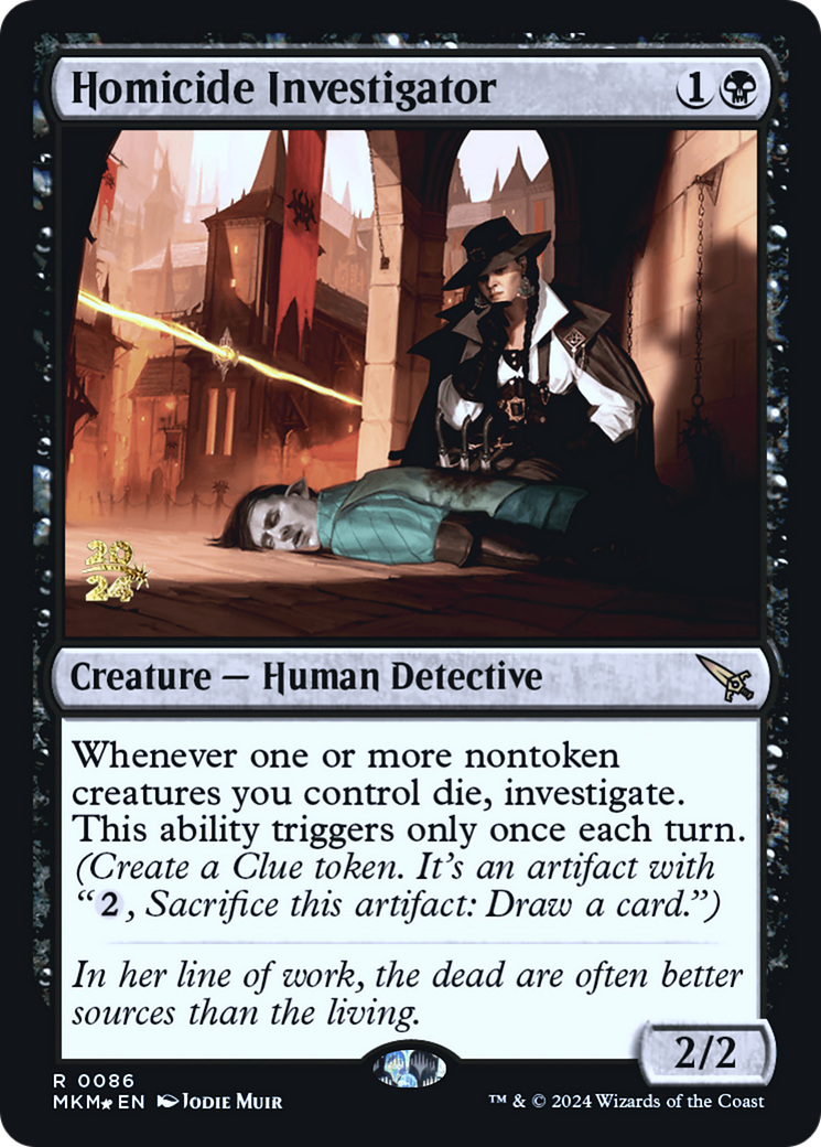 Homicide Investigator [Murders at Karlov Manor Prerelease Promos] | Jomio and Rueliete's Cards and Comics