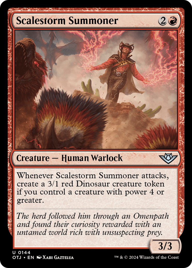 Scalestorm Summoner [Outlaws of Thunder Junction] | Jomio and Rueliete's Cards and Comics