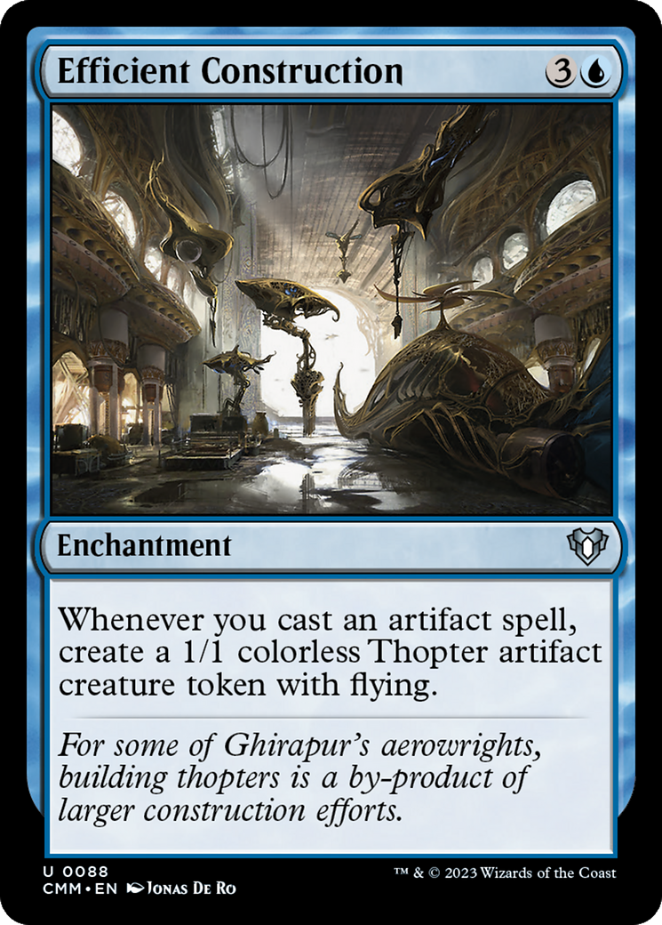Efficient Construction [Commander Masters] | Jomio and Rueliete's Cards and Comics
