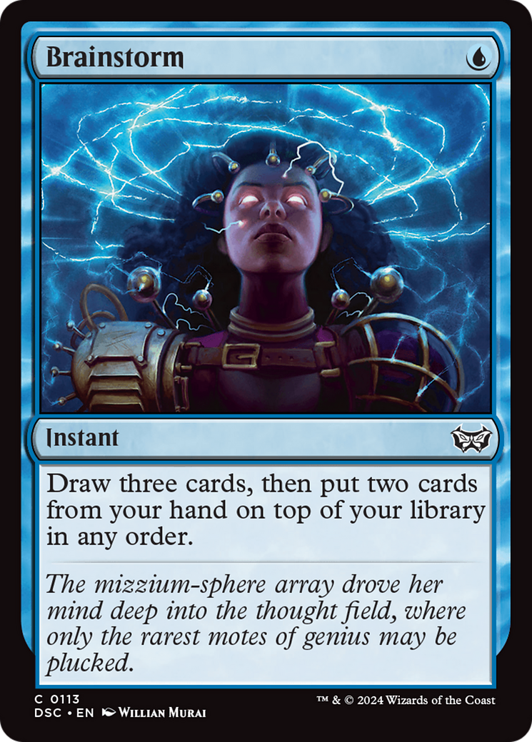 Brainstorm [Duskmourn: House of Horror Commander] | Jomio and Rueliete's Cards and Comics