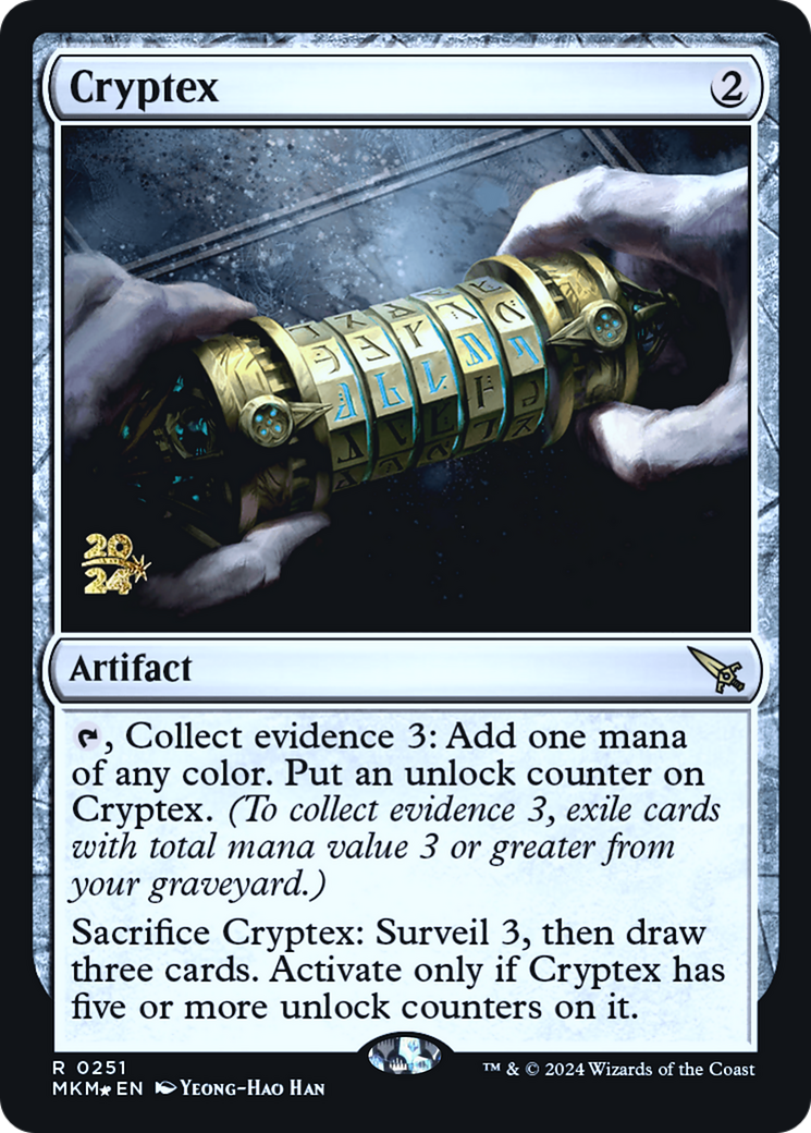 Cryptex [Murders at Karlov Manor Prerelease Promos] | Jomio and Rueliete's Cards and Comics