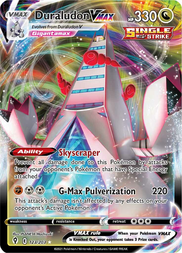 Duraludon VMAX (123/203) [Sword & Shield: Evolving Skies] | Jomio and Rueliete's Cards and Comics