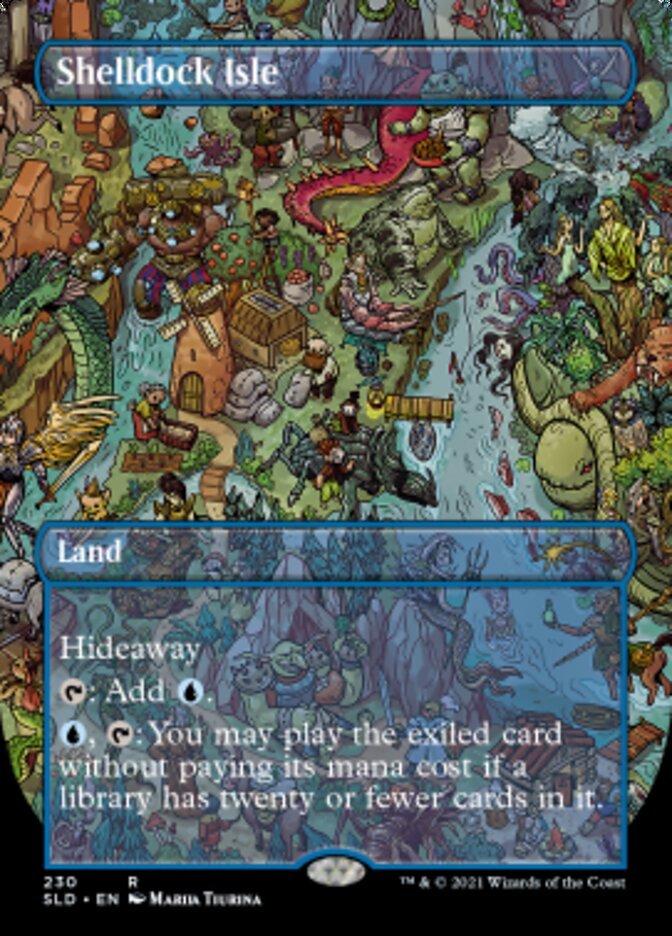 Shelldock Isle (230) (Borderless) [Secret Lair Drop Series] | Jomio and Rueliete's Cards and Comics