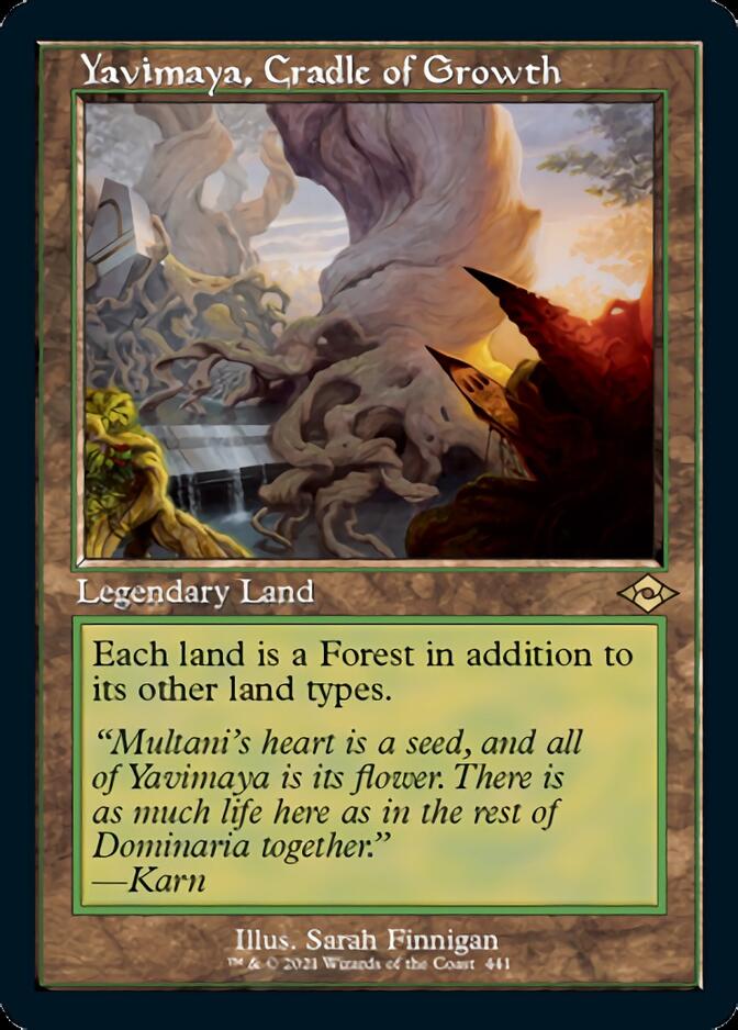 Yavimaya, Cradle of Growth (Retro Foil Etched) [Modern Horizons 2] | Jomio and Rueliete's Cards and Comics