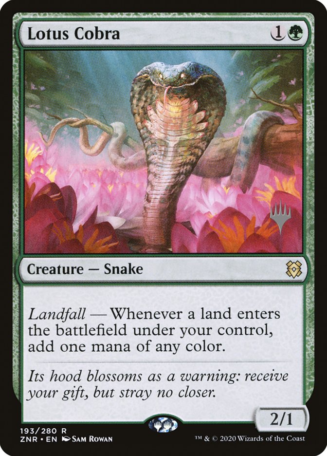 Lotus Cobra (Promo Pack) [Zendikar Rising Promos] | Jomio and Rueliete's Cards and Comics