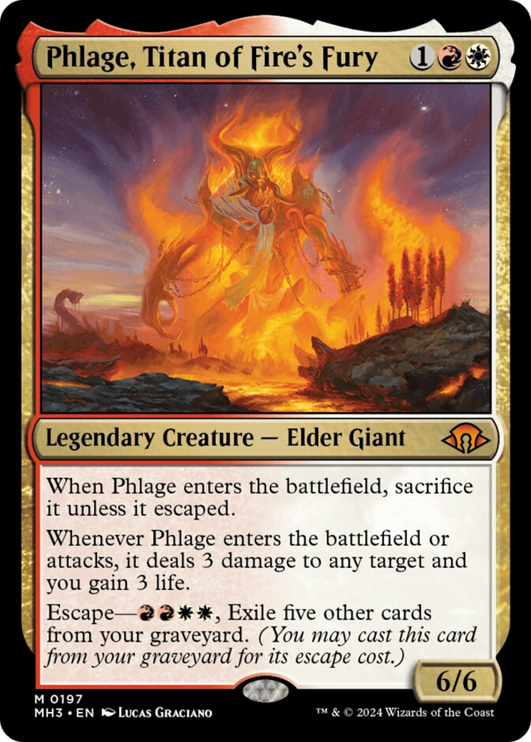 Phlage, Titan of Fire's Fury [Modern Horizons 3] | Jomio and Rueliete's Cards and Comics