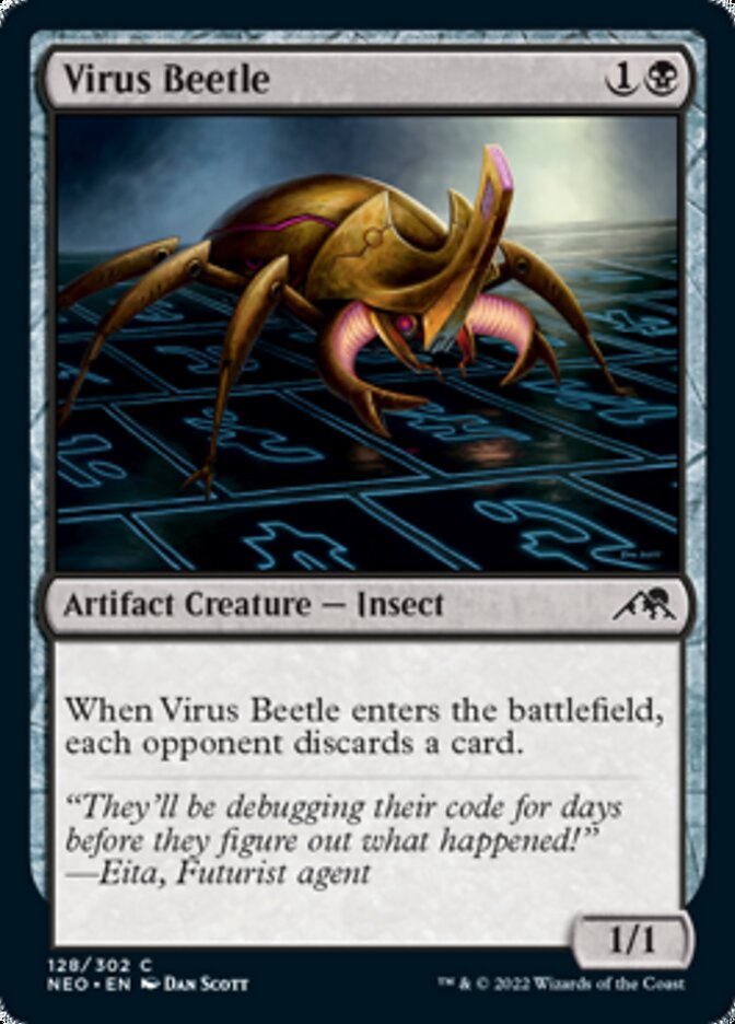 Virus Beetle [Kamigawa: Neon Dynasty] | Jomio and Rueliete's Cards and Comics